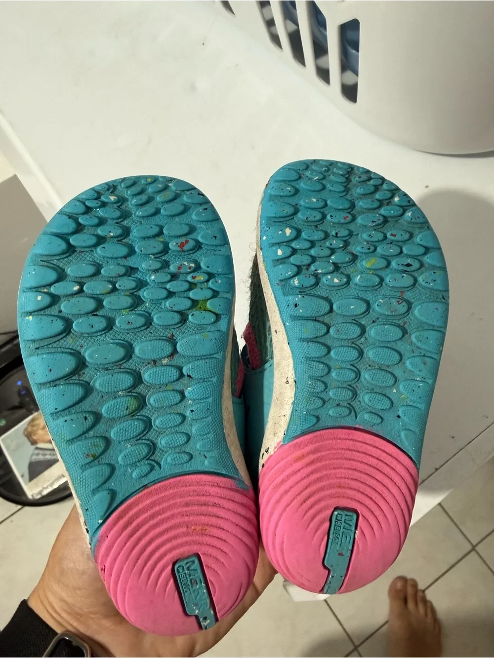 Merrell Kids Teal Pink Orange Mermaid Bare Steps Water Shoe